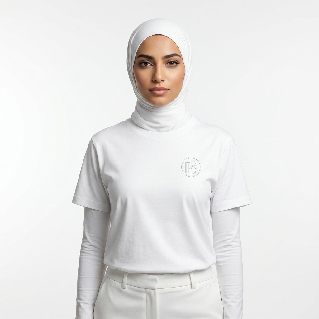 woman wearing white hijab t shirt 202607142002 woman wearing white hijab t shirt 202607142002