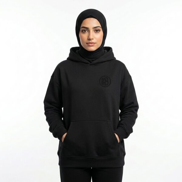 Home young woman wearing hijab hoodie 202607142355